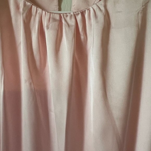 Barbie pink adorable satin dress with tie waist size small - Picture 6 of 6